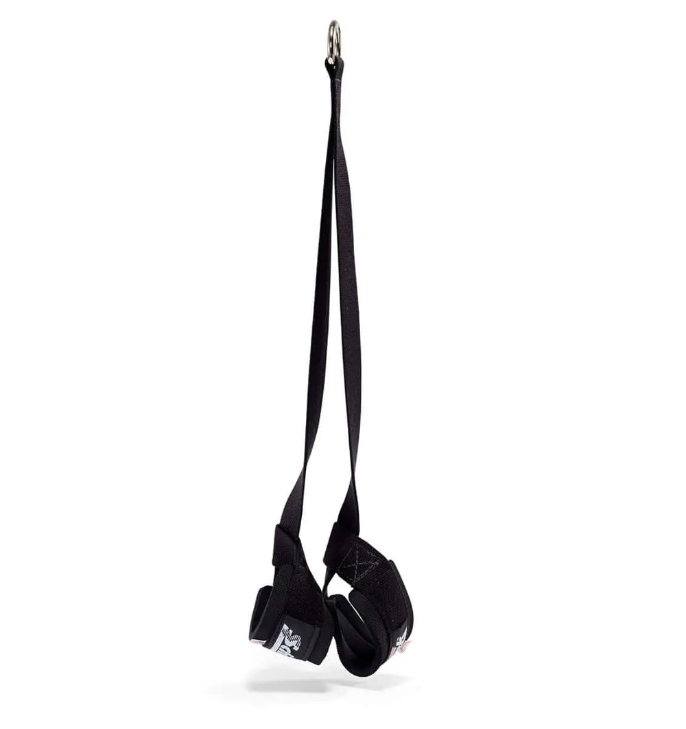 hanging ab straps black