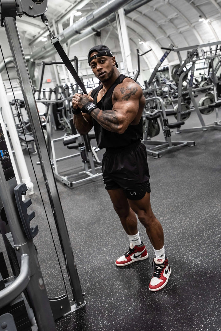 hanging ab straps black