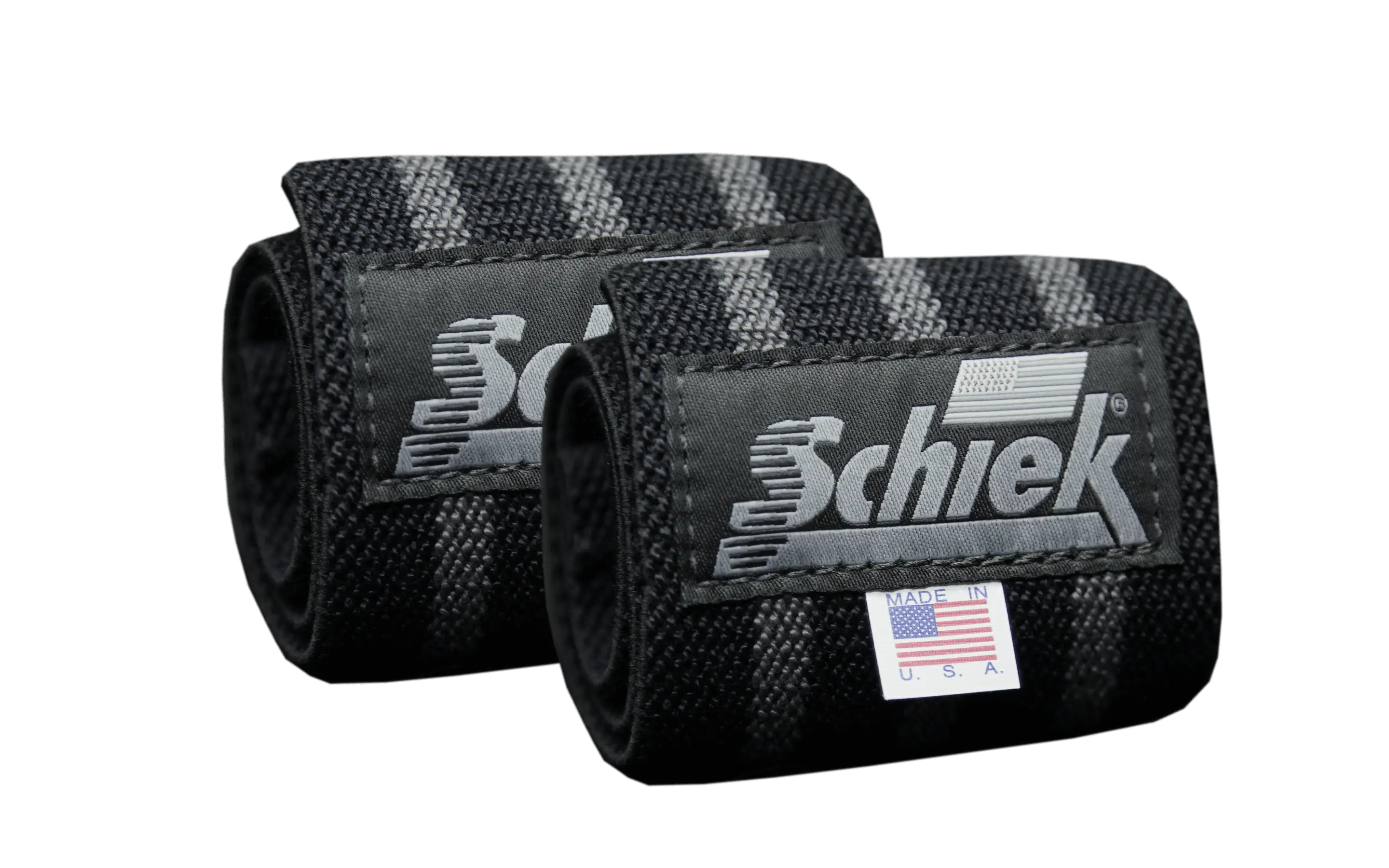 【WOOHWA】WRAP SK PT Schiek Blackout Wrist Wraps - Premium Support for Weightlifting