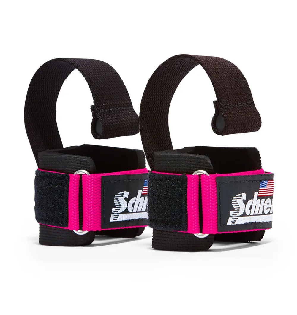 Model 1000DLS - Dowel Lifting Straps - Pink Schiek Sports