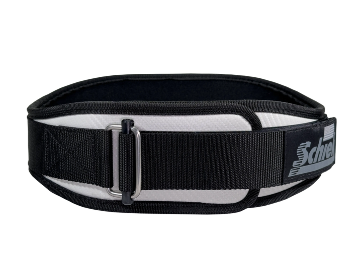 NEW WHITE CFW3004 Schiek Carbon Fiber Lifting Belt - Schiek Sports