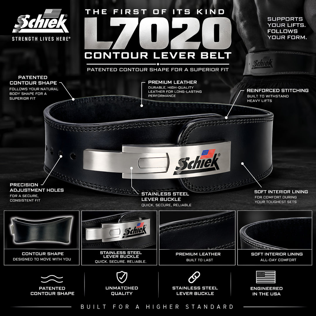L7020 CONTOUR LEVER BELT WITH STAINLESS STEEL BUCKLE