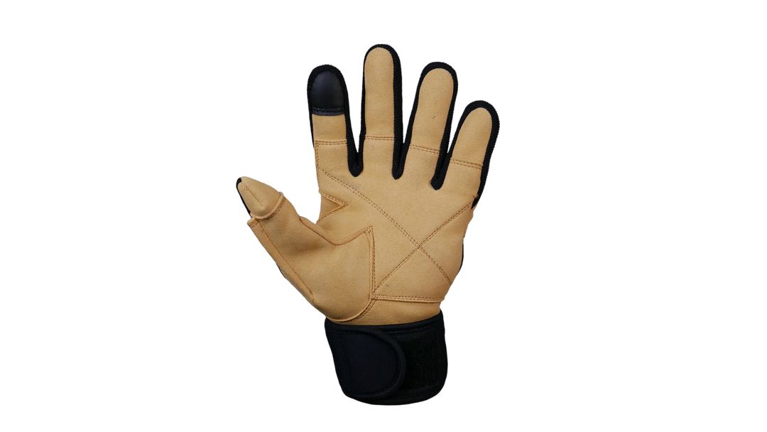 Model 425F Power Series Lifting Gloves with Wrist Wraps Full Finger Schiek Sports