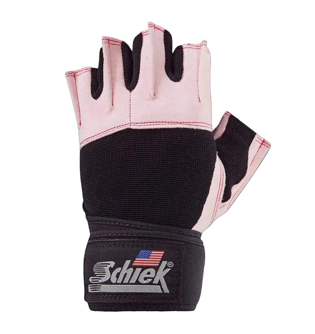 Model 540 Pink Platinum Series Lifting Gloves with Wrist Wraps