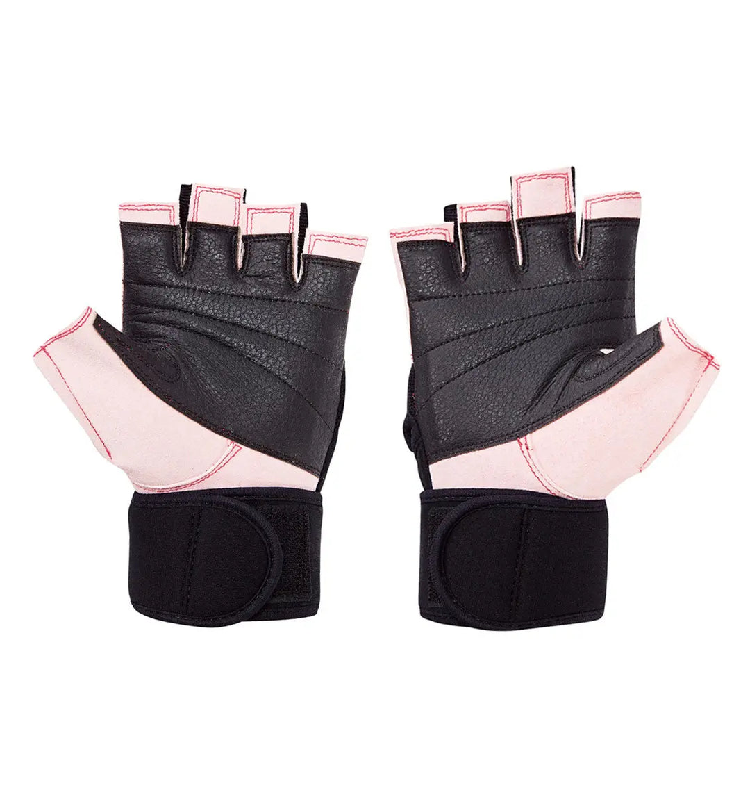Model 540 Pink Platinum Series Lifting Gloves with Wrist Wraps