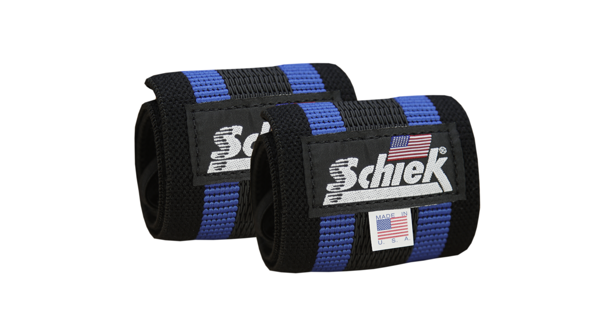 Schiek Blue Line Weightlifting Wrist Wraps USPA Approved