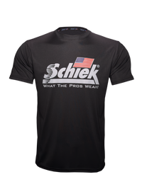 RED, WHITE & BLUE BLACK POLY TSHIRT