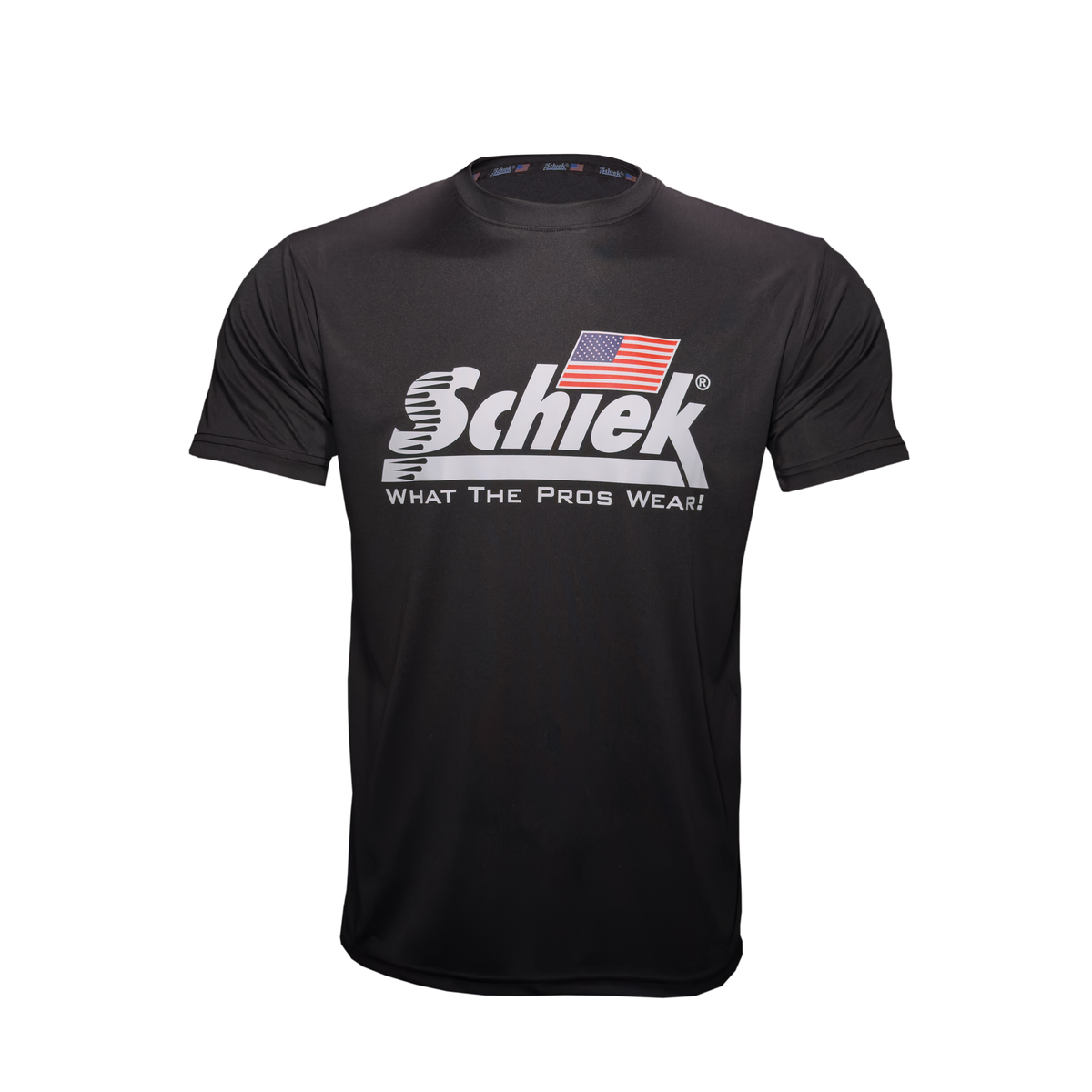 RED, WHITE & BLUE BLACKOUT POLY HD TSHIRT - Schiek Sports